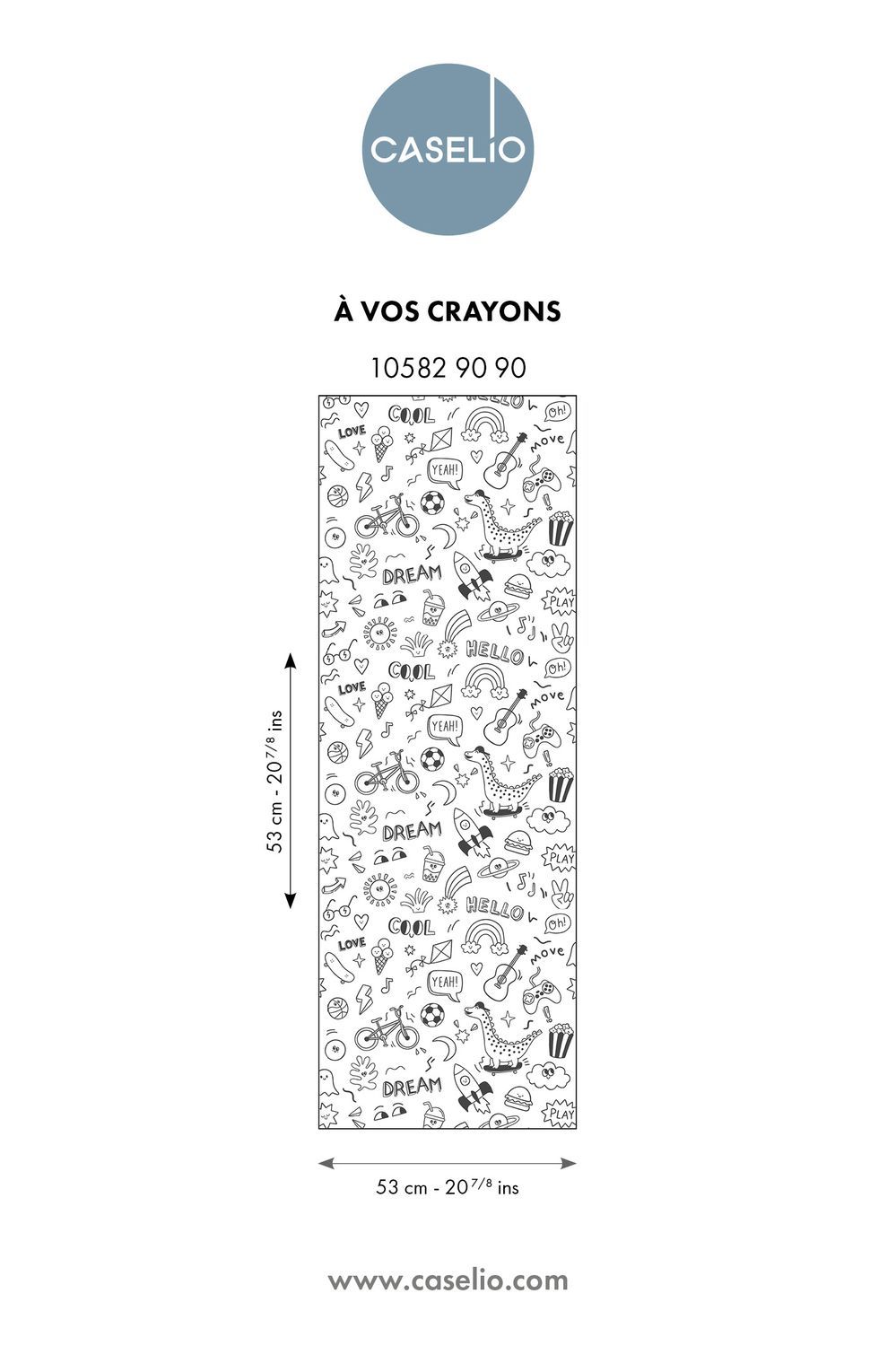 Carta da Parati Les Minis Mondes Caselio Wallpaper COLORA, CANCELLA E RICOLORA!