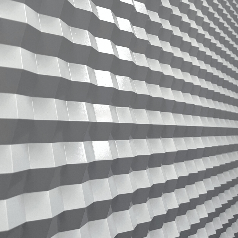 Pannello 3D in poliuretano Orac Decor W117 SLOPE misura 100 cm x 100 cm x 2,3 cm