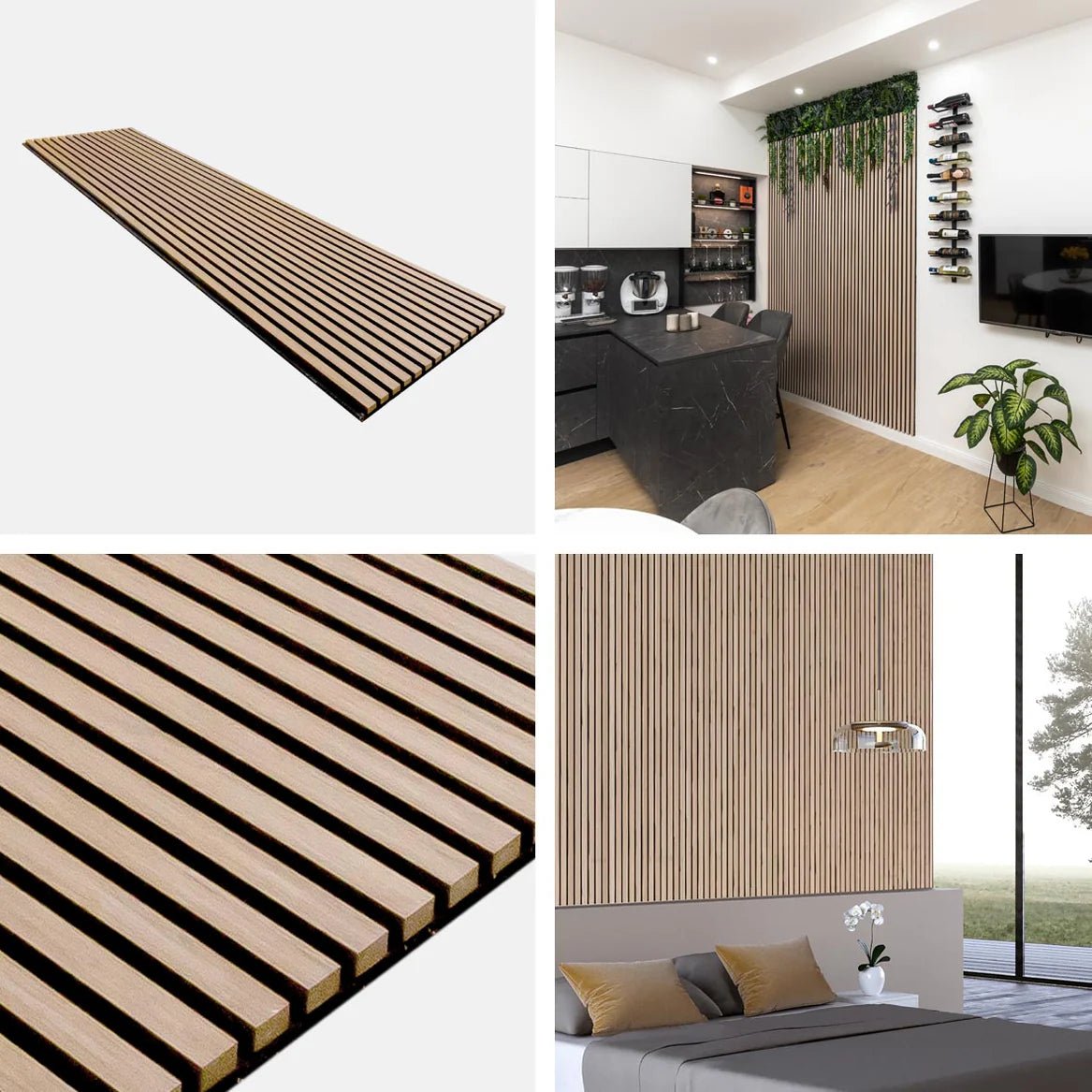 Pannelli acustici fonoassorbenti Rovere Naturale Washed Oak