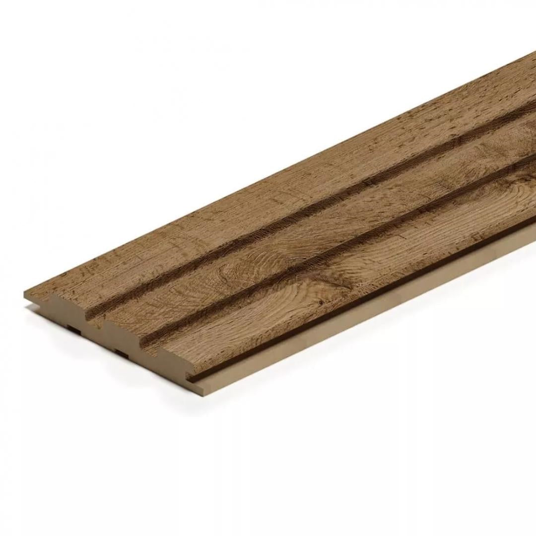Doga 3D Legno in MDF colore Noce mis. 119 x 12 x 2750 mm