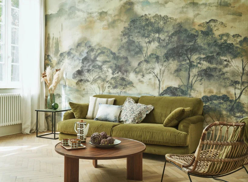 Poster di Carta da Parati Riverside 4 Casadeco Wallpaper Foret Vallombrosa