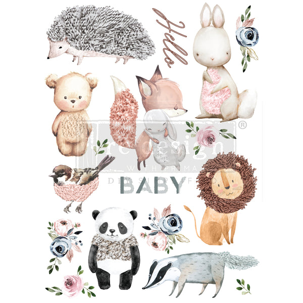Decor Transfer Re-Design Hello Baby mis. 56 X 76 CM
