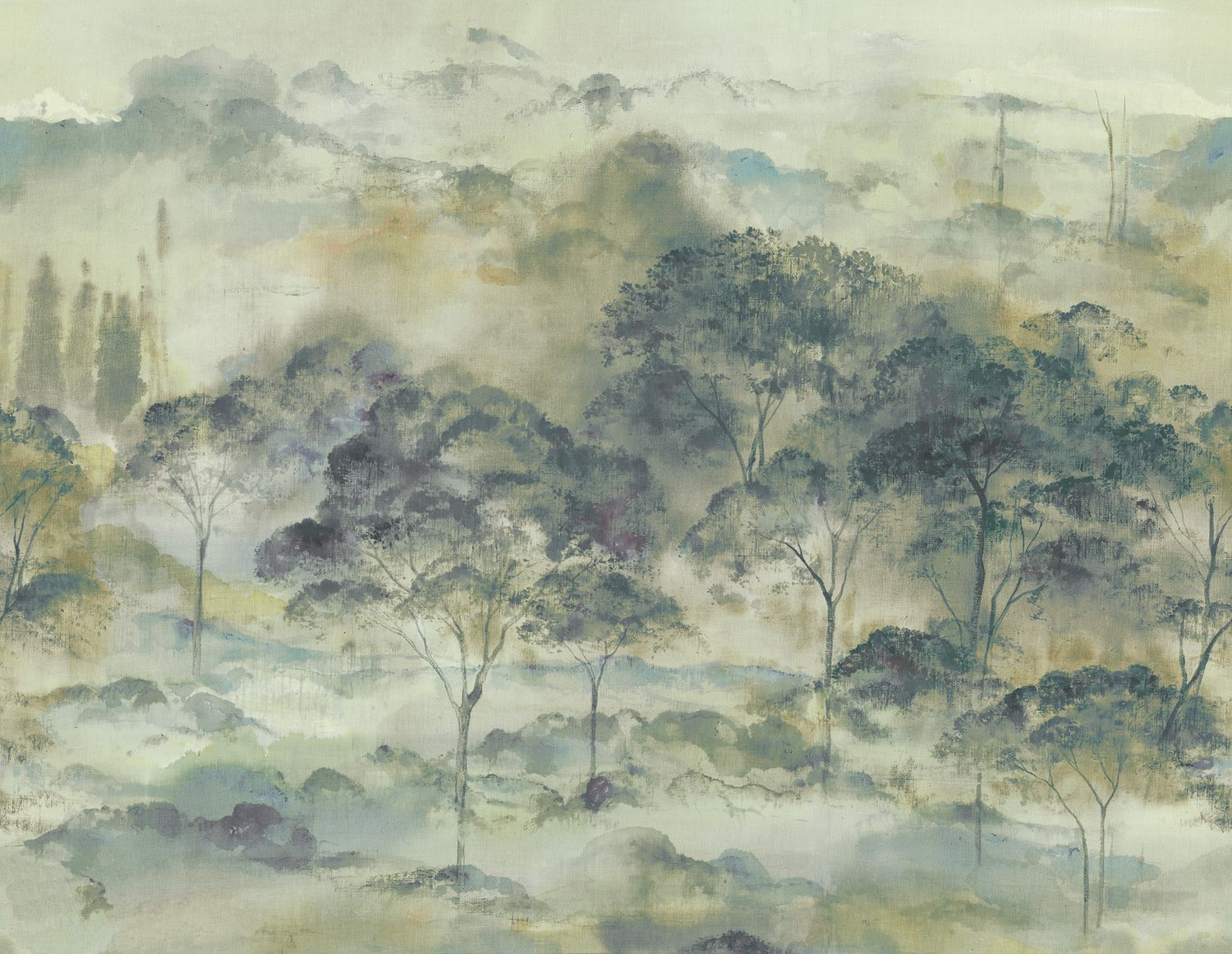 Poster di Carta da Parati Riverside 4 Casadeco Wallpaper Foret Vallombrosa