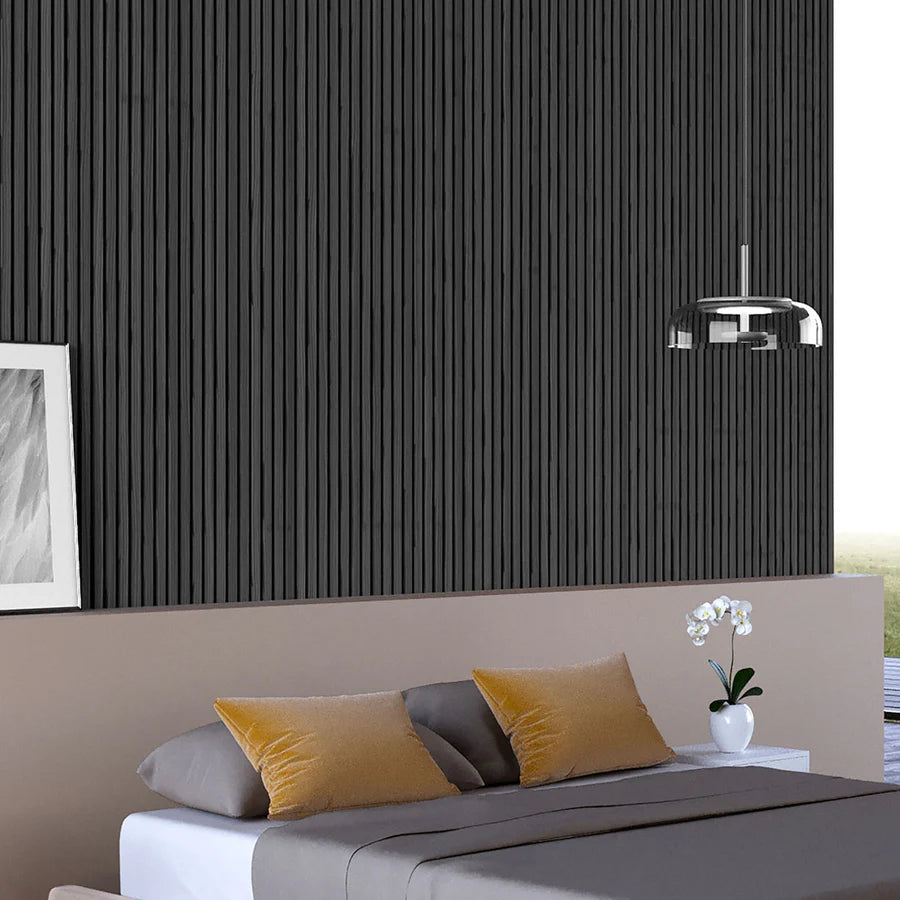 Pannelli acustici fonoassorbenti Grigio Scuro Black Oak