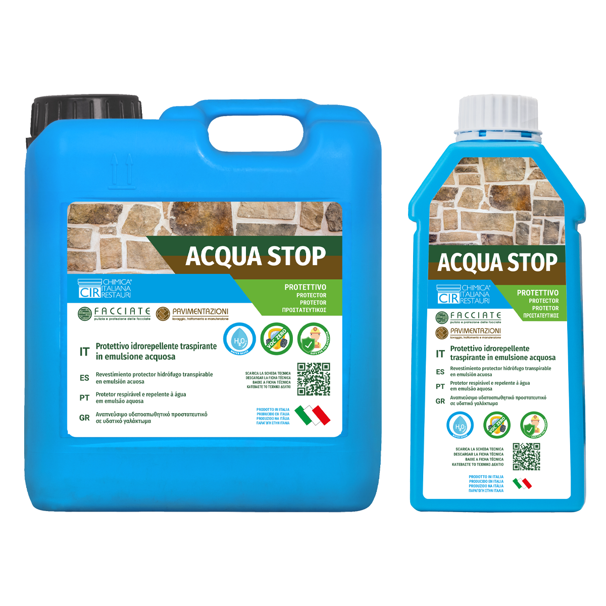 Acqua Stop - Protettivo Idrorepellente Traspirante in Emulsione Acquosa