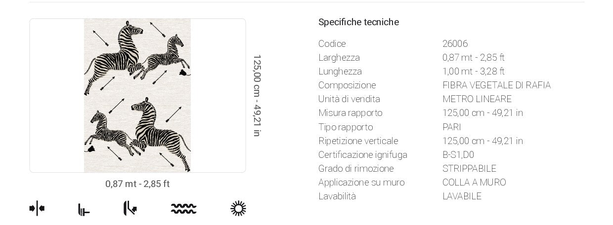 Carta da Parati Scalamandré JV Design Licence cod. 26006 FIBRA VEGETALE DI RAFIA