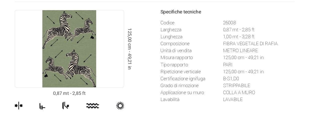 Carta da Parati Scalamandré JV Design Licence cod. 26008 FIBRA VEGETALE DI RAFIA
