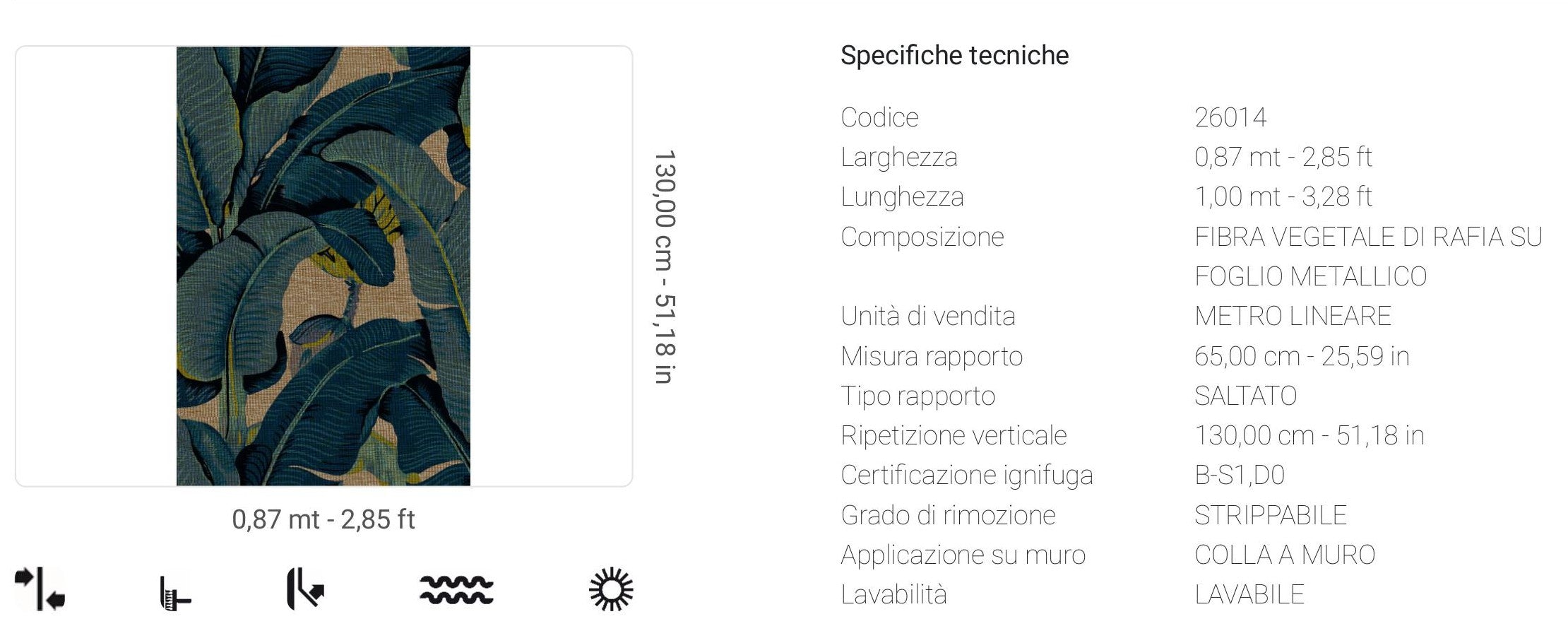 Carta da Parati Scalamandré JV Design Licence cod. 26014 FIBRA VEGETALE DI RAFIA SU FOGLIO METALLICO