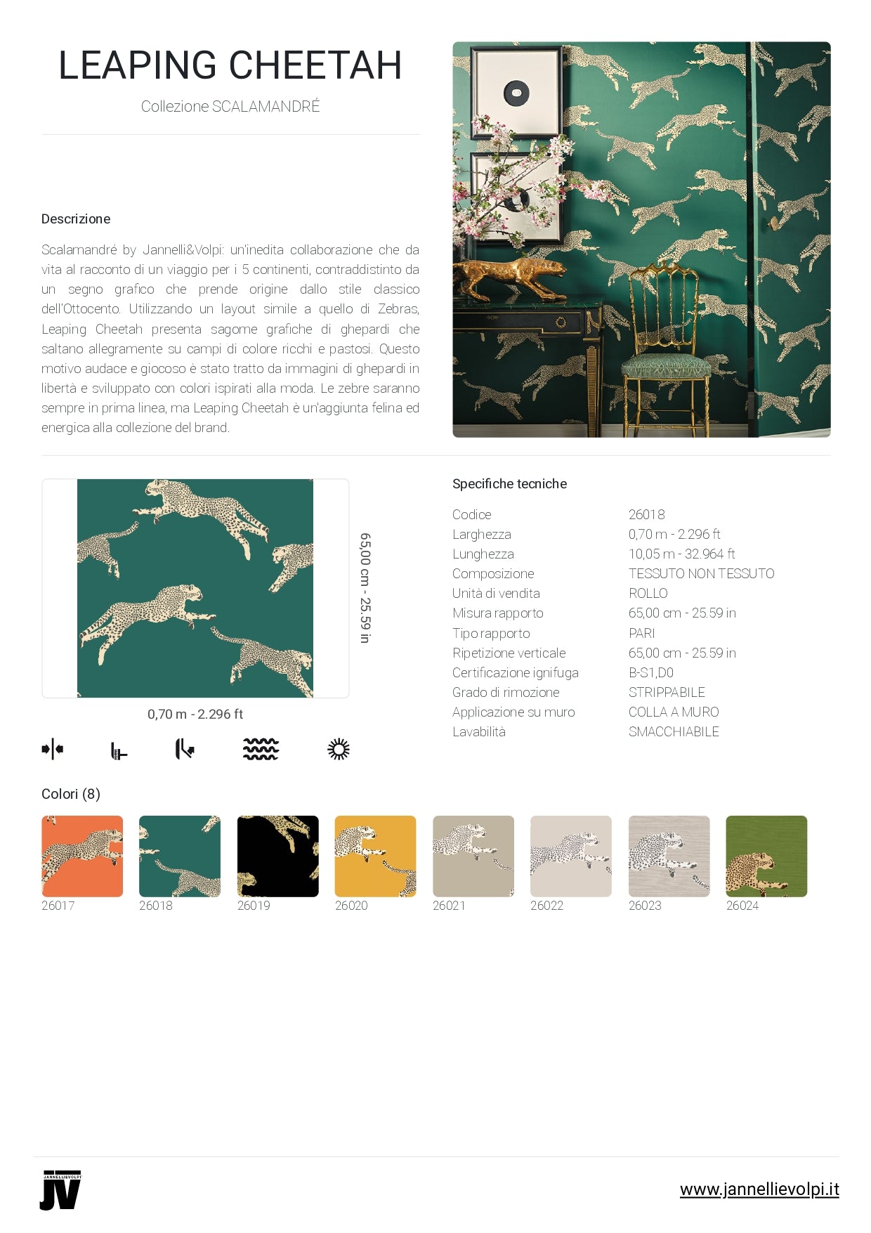 Carta da Parati Scalamandré JV Design Licence cod. 26018