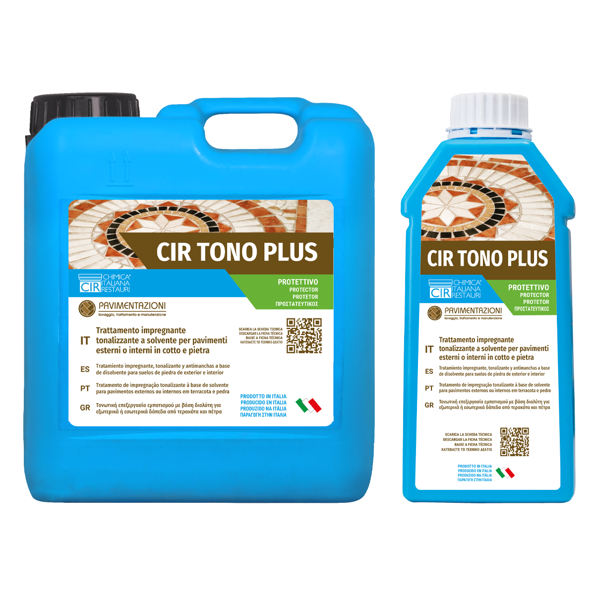 Cir Tono Plus - Trattamento impregnante tonalizzante a solvente per pavimenti esterni o interni in cotto e pietra