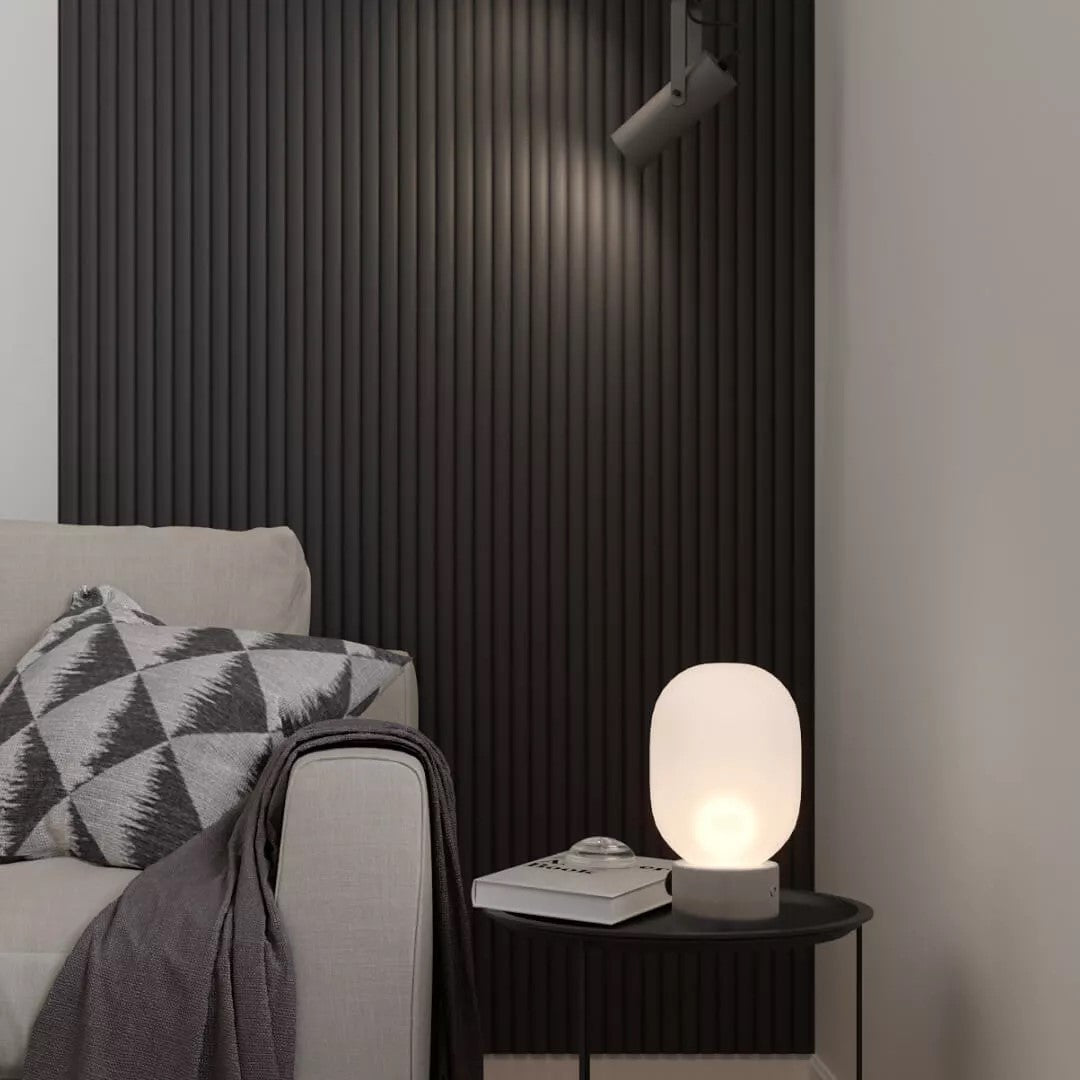 Doga Onde 3D in MDF colore Black mis. 115 x 12 x 2750 mm