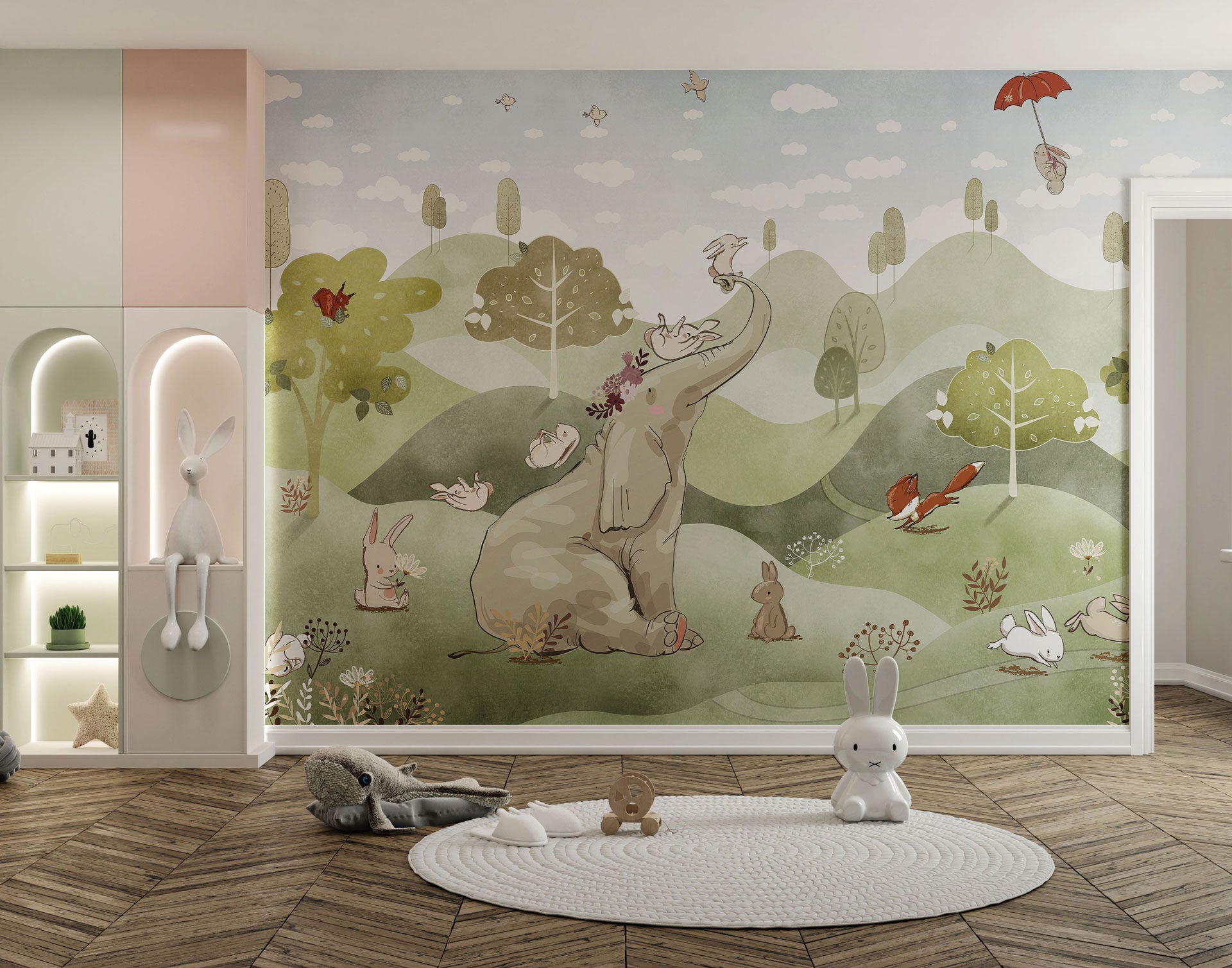 Carta da Parati al MQ Elephant Hill Rimura Italian Design