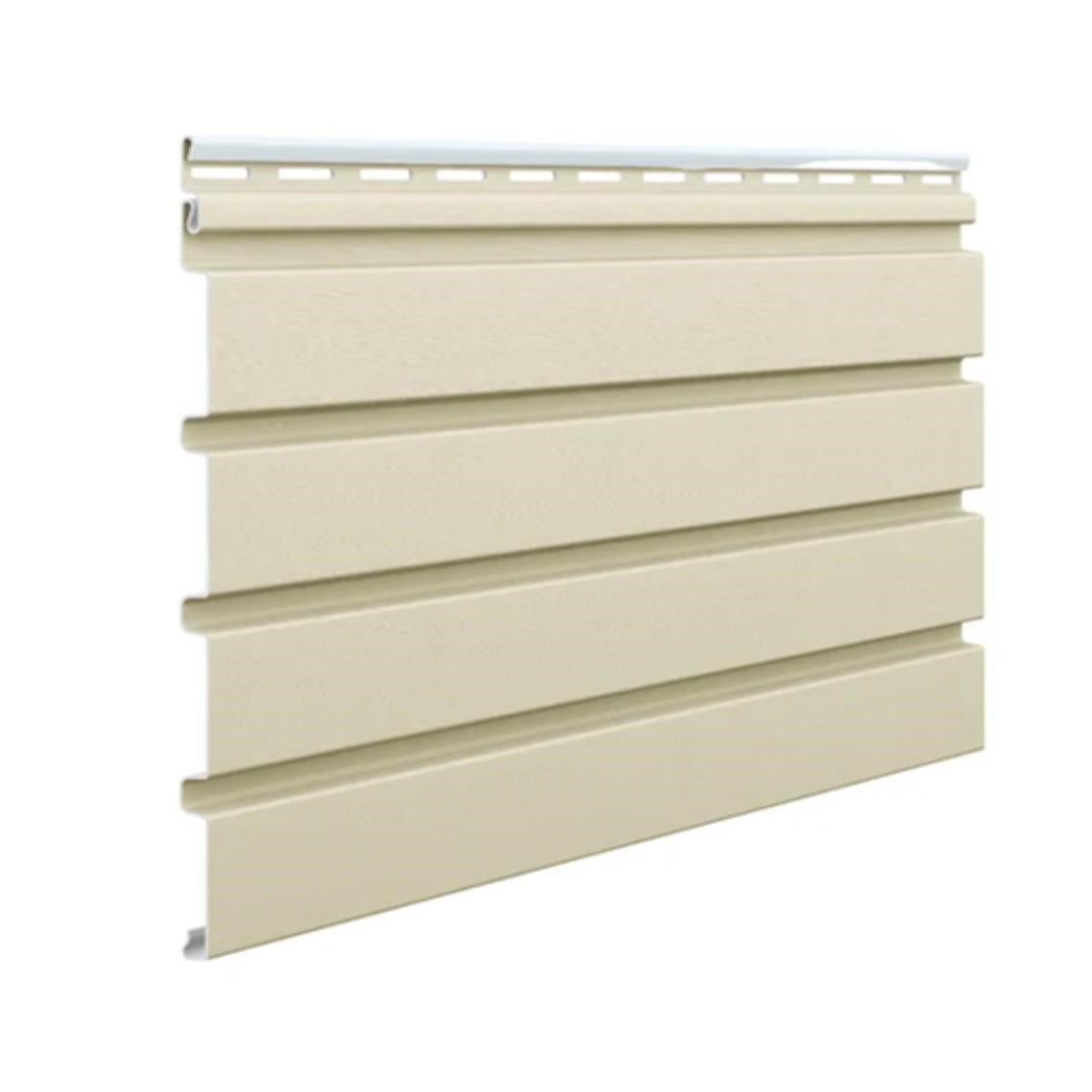 Pannello doghe per esterni FRONTO in PVC-U colore BUTTERCREAM 295X28,3X1,2 cm