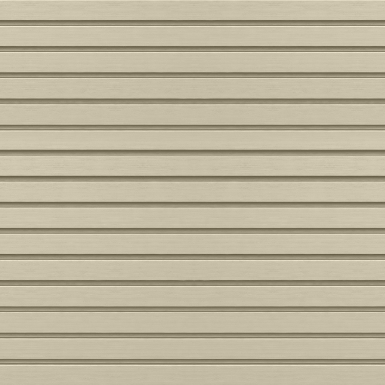 Pannello doghe per esterni FRONTO in PVC-U colore BUTTERCREAM 295X28,3X1,2 cm
