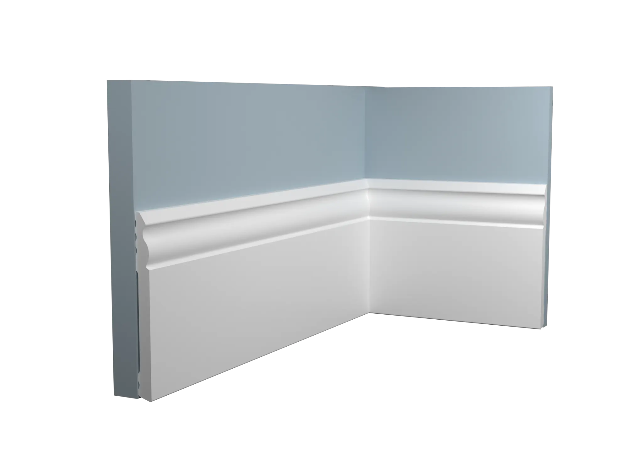 Battiscopa in polimero Ard Italia JX267 misura 2000x10x120 mm