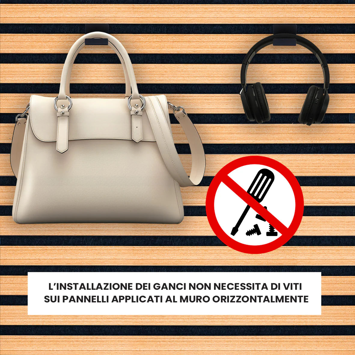 Kit Accessori Pannelli Fonoassorbenti Mensola e 2 ganci Esseci