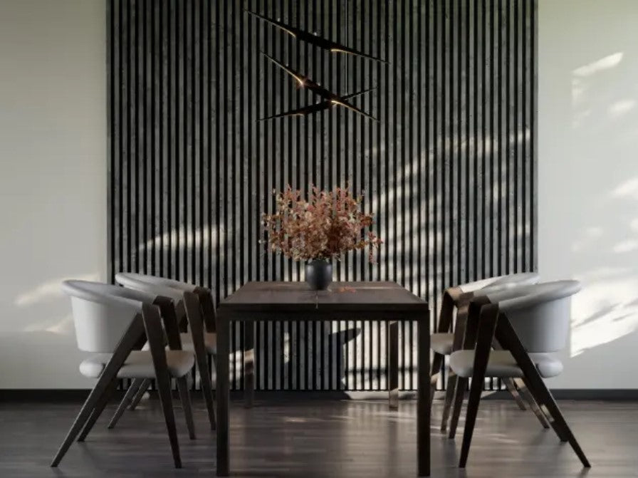 Listelli Silence in MDF Grigio Chicago mis. 270 cm x 30 cm