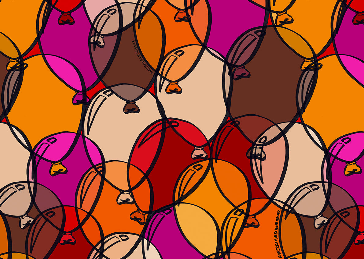 Carta da Parati EnriquezLand Alessandro Enriquez BALLOONS