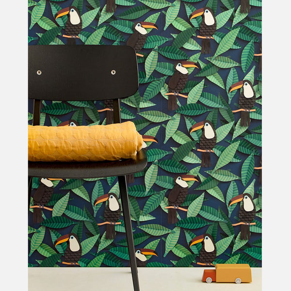 Carta da Parati Studio Ditte Toucan Wallpaper