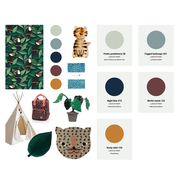 Carta da Parati Studio Ditte Toucan Wallpaper