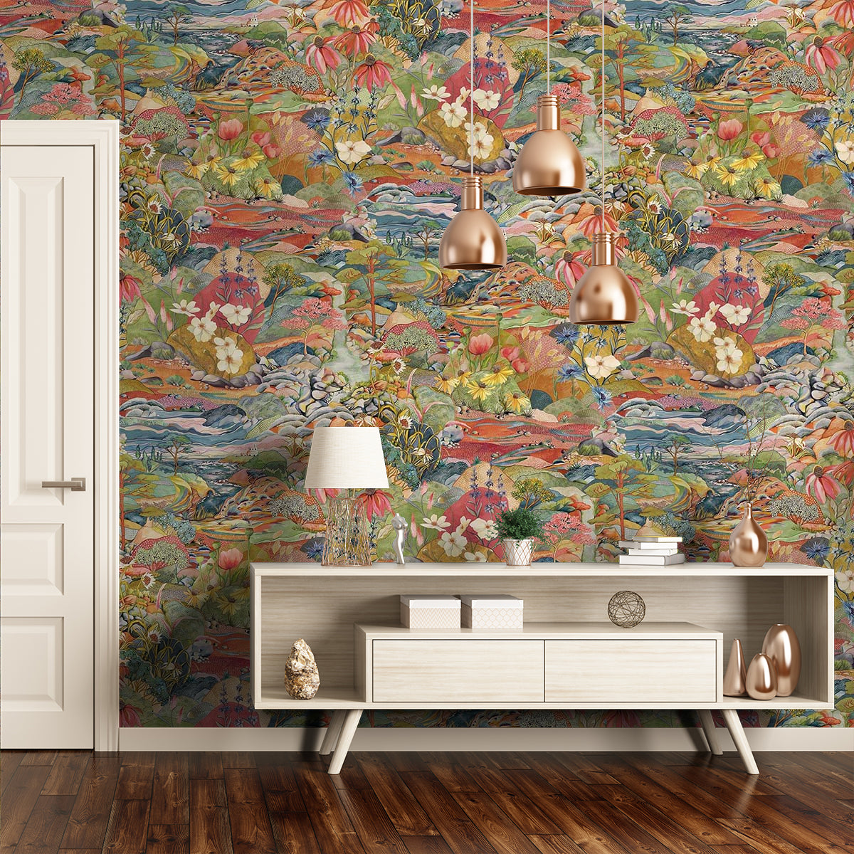 Carta da parati Osborne & Little Trebah W7685-02