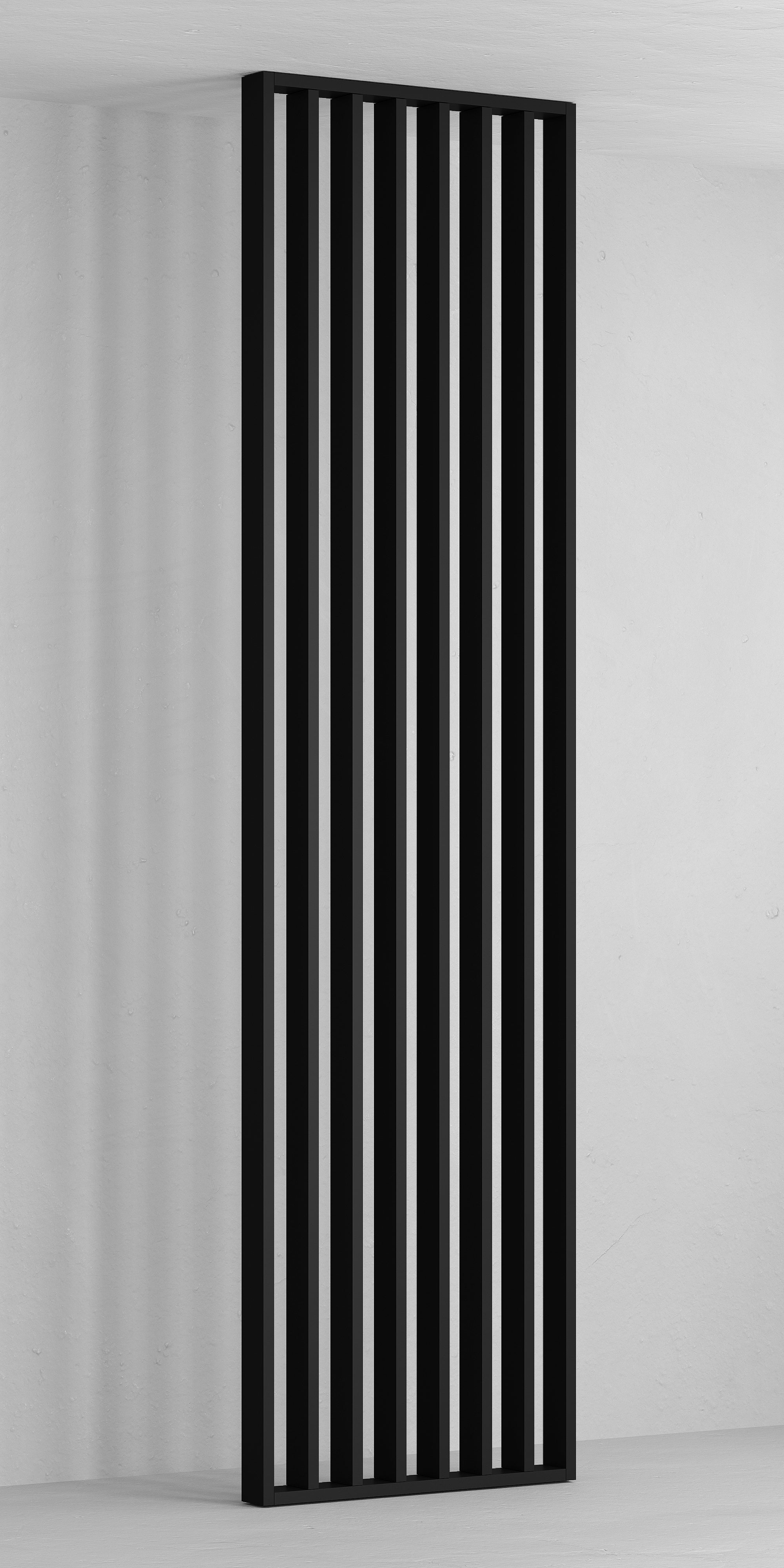 KIT PARETE DIVISORA BLACK IN MDF H.275X58CM SPESSORE 6,5CM