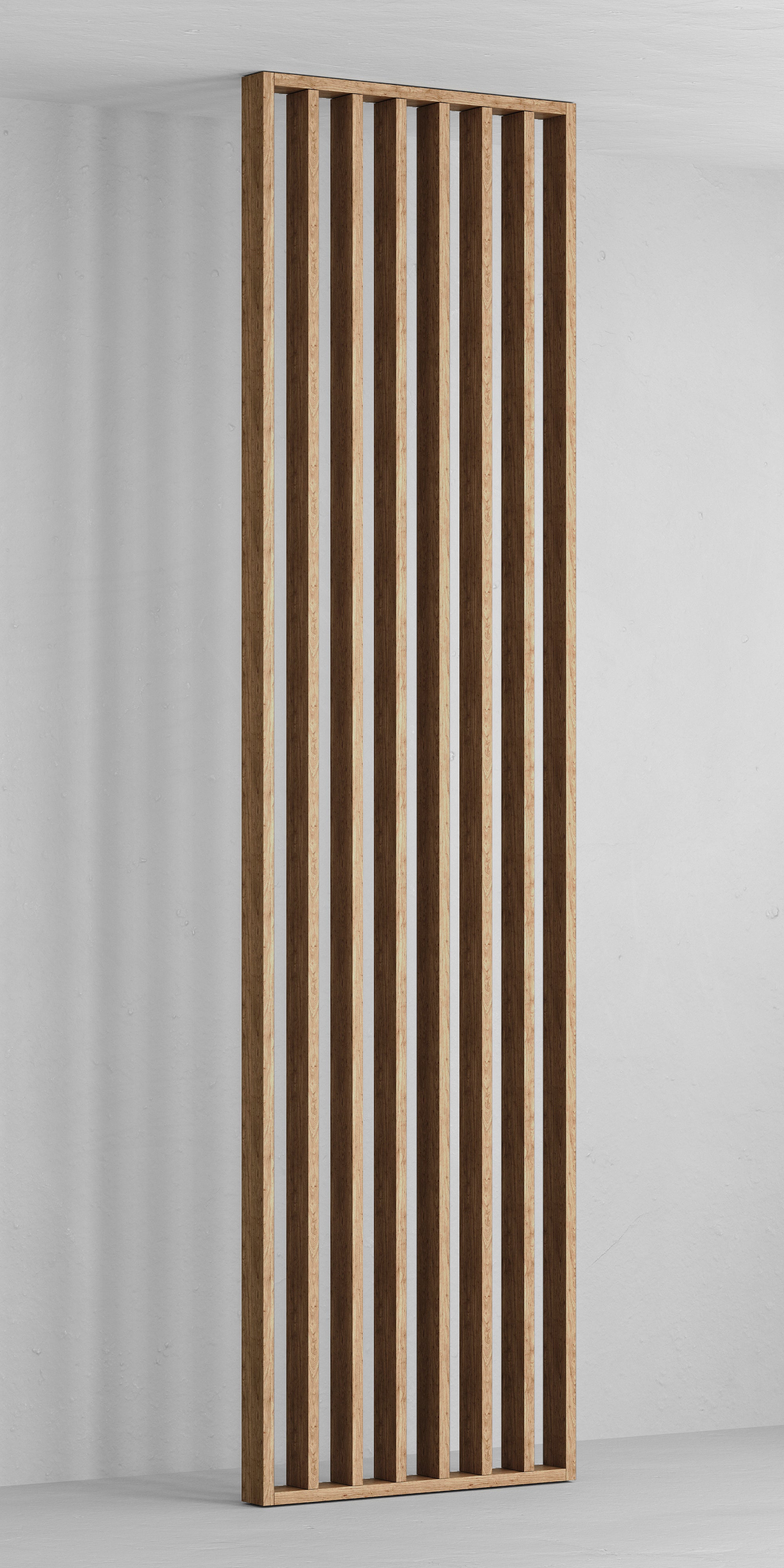 KIT PARETE DIVISORA NATURAL IN MDF H.275X58CM SPESSORE 6,5CM