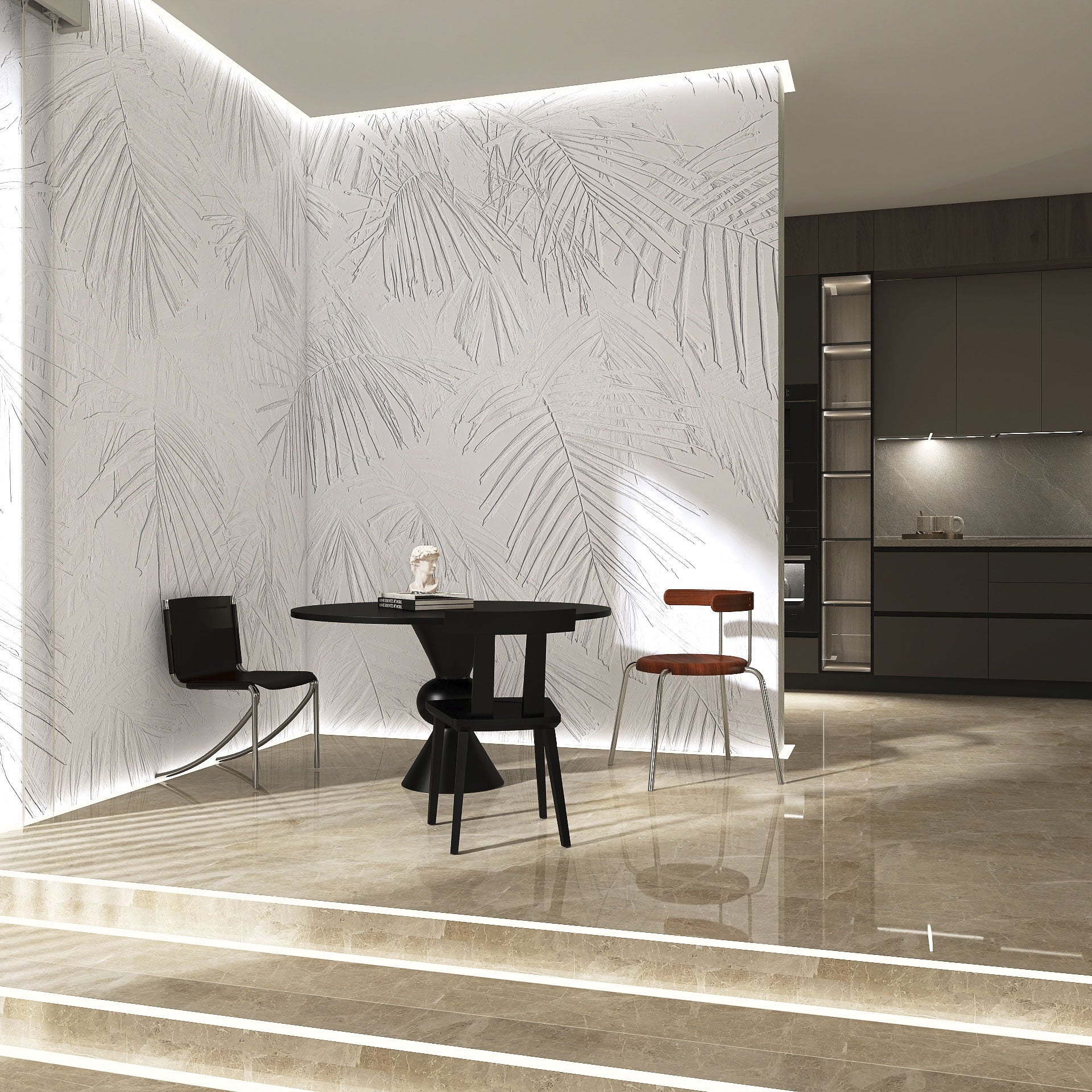 Carta da Parati al MQ Whiteness Rimura Italian Design