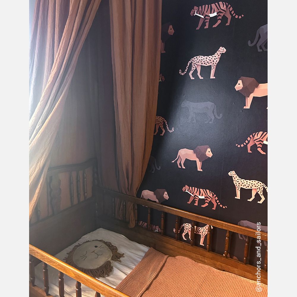 Carta da Parati Studio Ditte Big Cats Wallpaper Dark