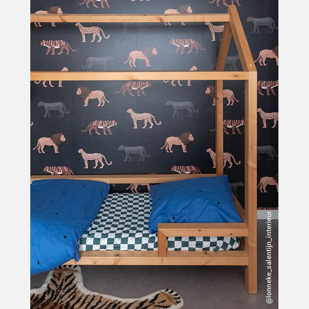 Carta da Parati Studio Ditte Big Cats Wallpaper Dark