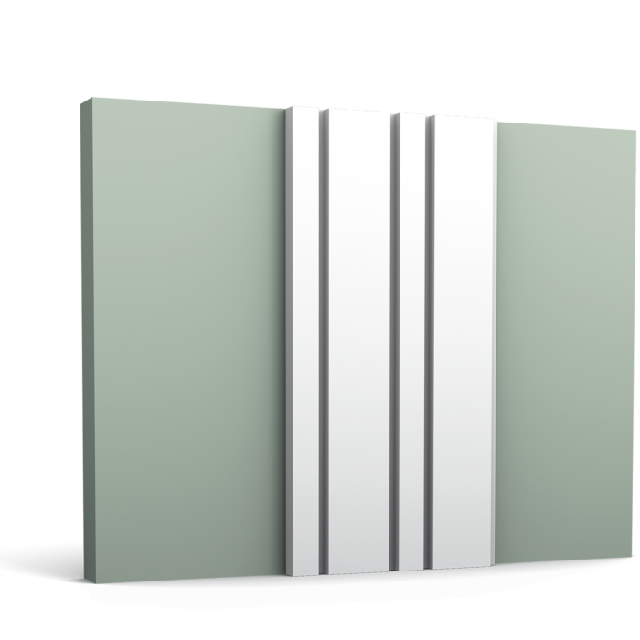 Pannello 3D in poliuretano Orac Decor W119 misura L 200 x H 25 x W 2 cm Purotouch®