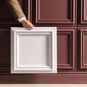 Pannello 3D in poliuretano Orac Decor W121 AUTOIRE misura 50 cm x 50 cm x 3,2 cm Purotouch®
