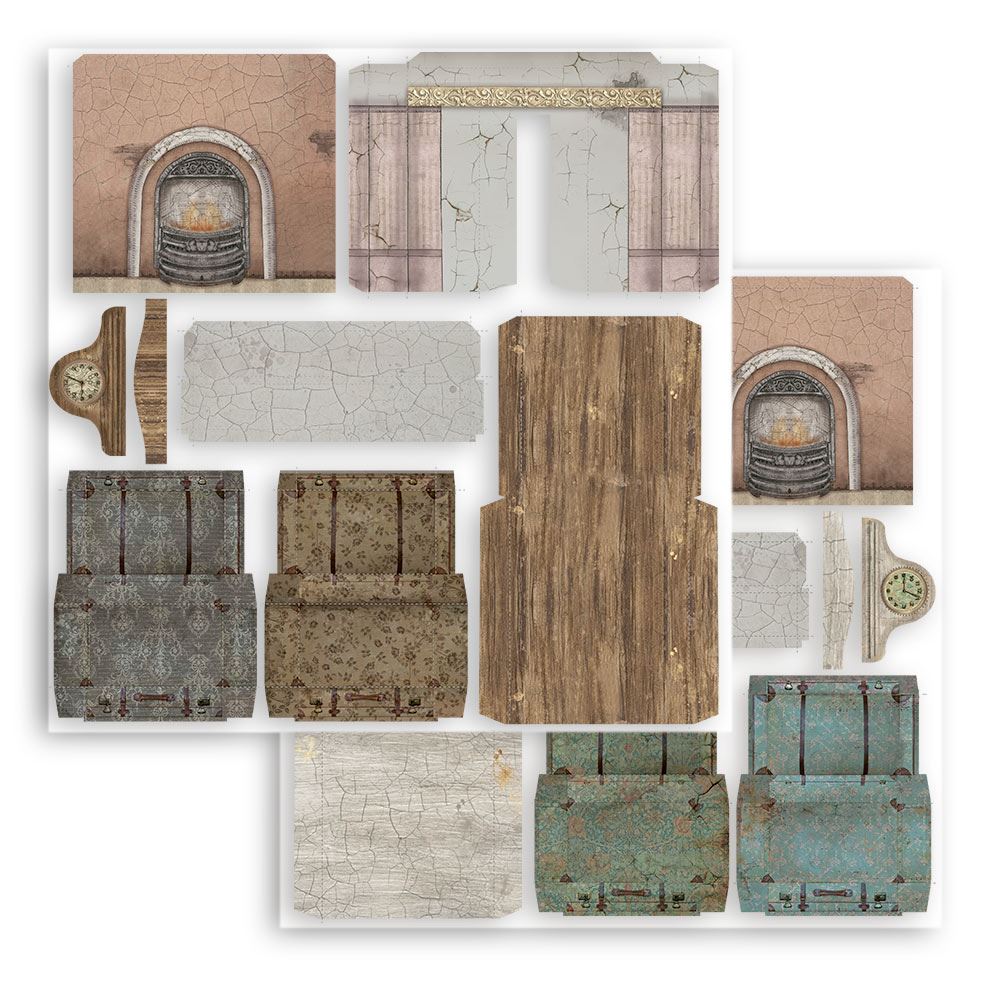 3D Paper Kit Lady Vagabond Lifestyle Stamperia OUTLET