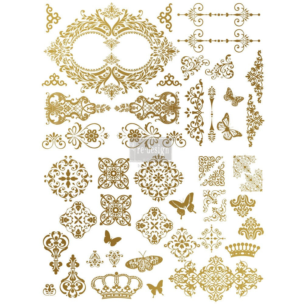 Decor Transfer Re-Design Gilded Baroque mis. 43 X 21 CM
