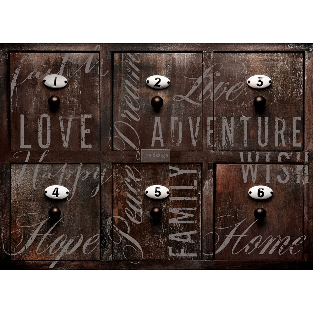 Decor Transfer Re-Design Words To Live mis. 56 X 76 CM