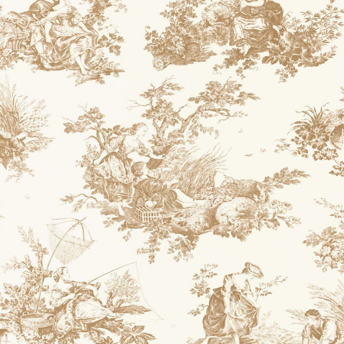 Carta da Parati Les Belles Toiles De Jouy Casadeco Wallpaper cod. 87911318
