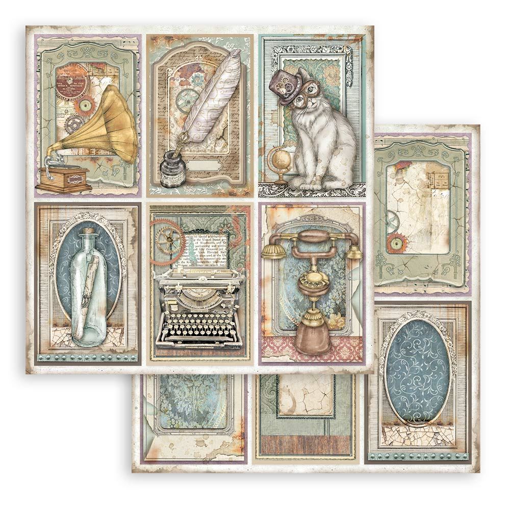 Foglio singolo Scrapbooking Double Face Lady Vagabond Lifestyle Cards 30x30 cm Stamperia OUTLET