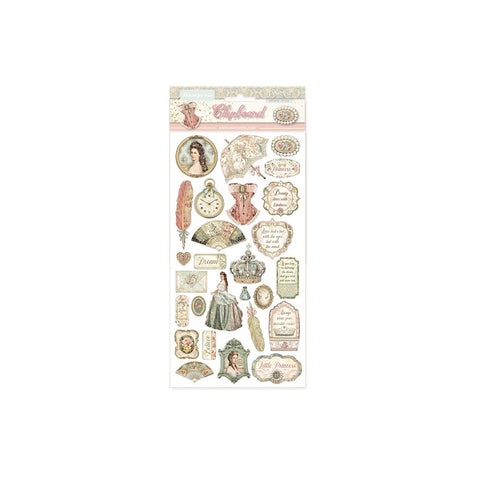 Chipboard Princess 15 x 30 cm  Stamperia - OUTLET