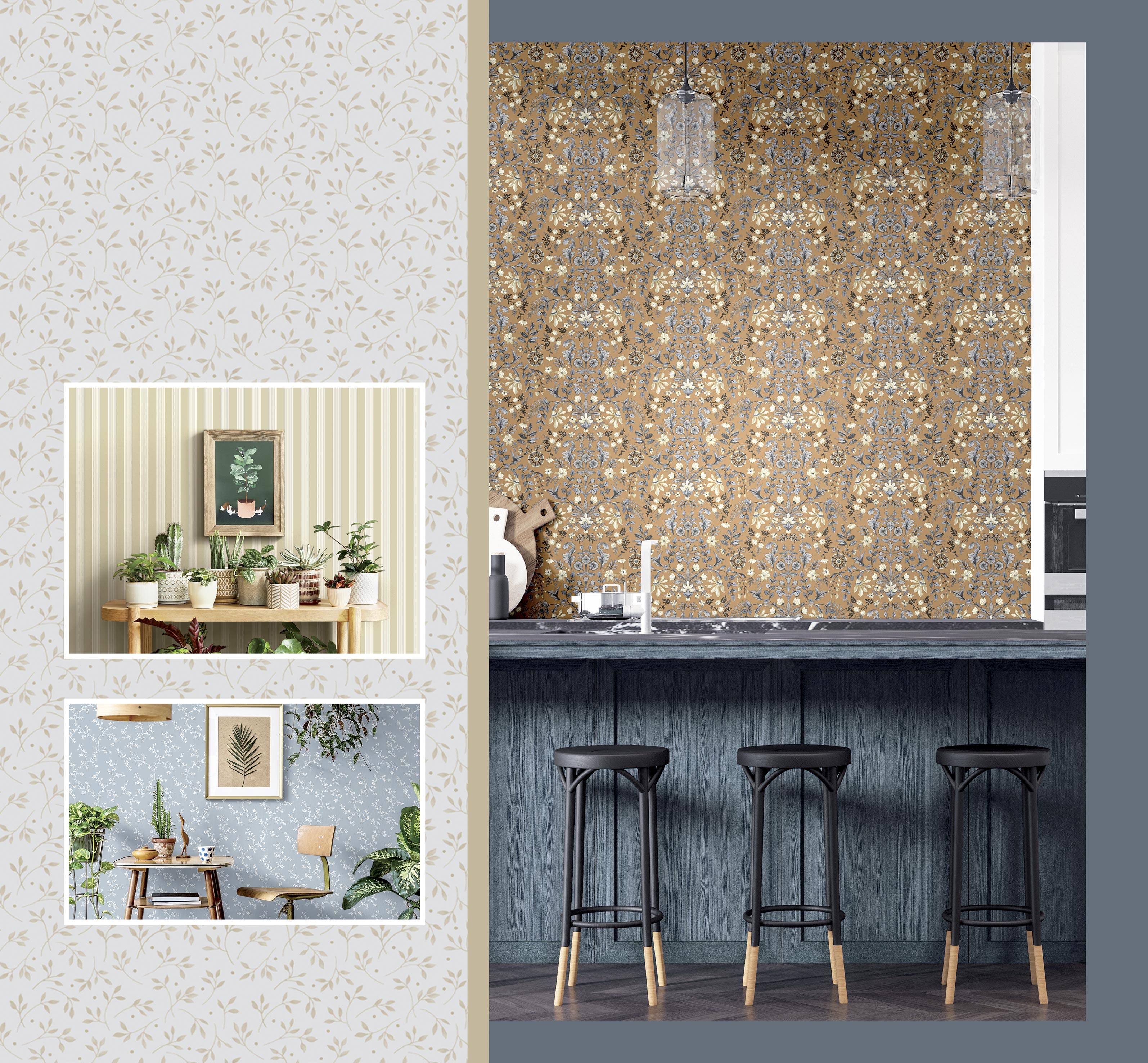 Carta da parati Fiori Country 2023 Cristiana Masi cod. 12326