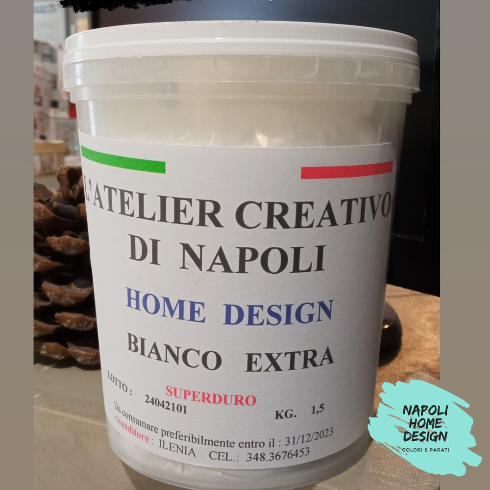 Gesso Ceramico Bianco Extra per Gessetti conf. 1,5kg – Napoli Home