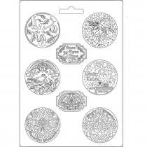 Stampo in PVC Morbido A4 - Fate - cm. 21 x 29,7 - Stamperia OUTLET