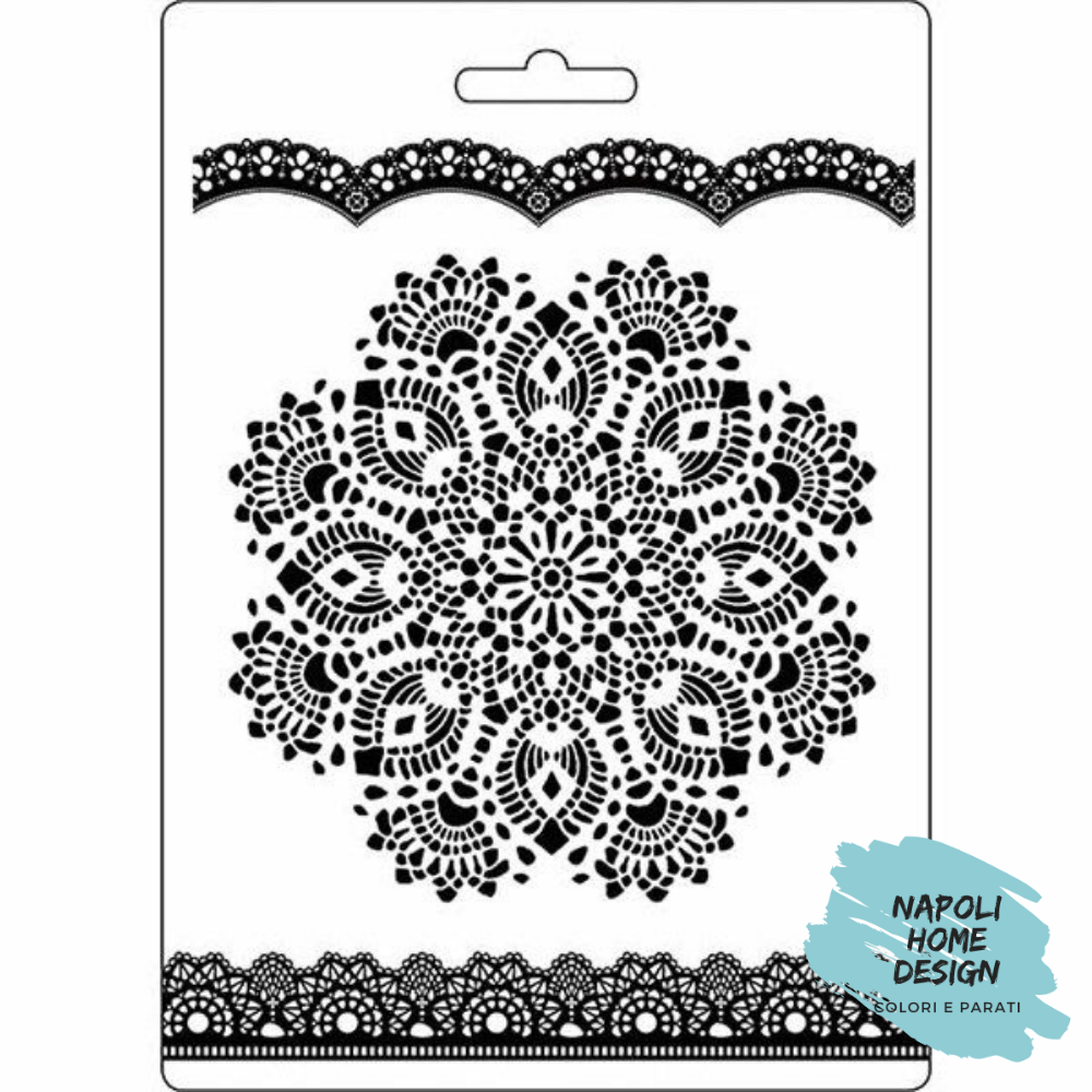 Stampo in PVC Morbido A5 - Centrino - cm. 21 x 14,8 - Stamperia OUTLET