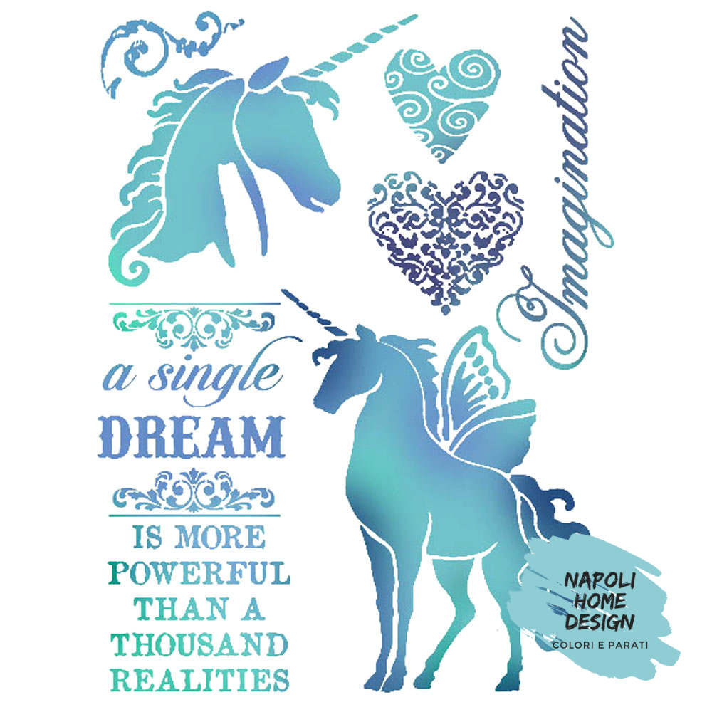 Stencil Wonderland cm 20x15 by Stamperia.