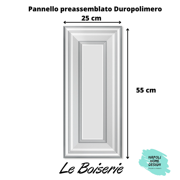 Pannello Preassemblato per  Boiserie polimero Ard Italia  misura 25x55 cm