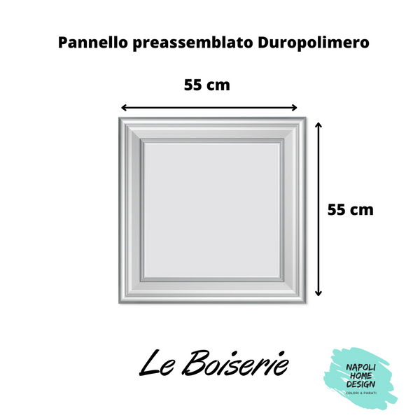 Pannello Preassemblato per Boiserie polimero Ard Italia  misura 55x55 cm