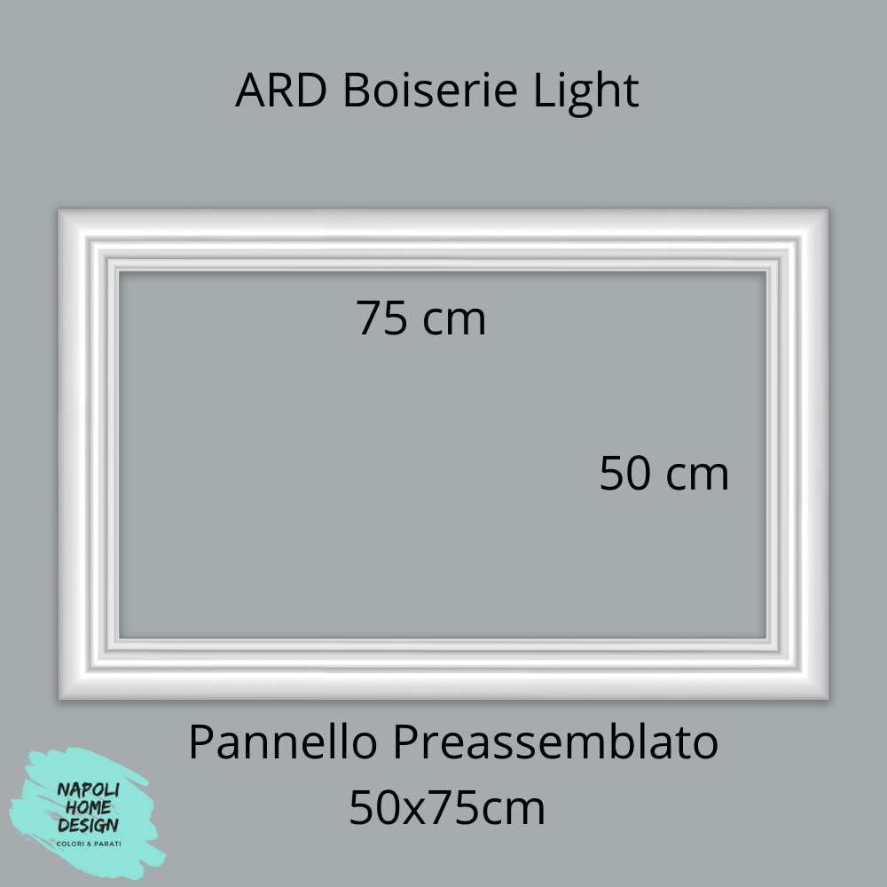 Pannello Preassemblato per Boiserie Light in polimero Ard Italia Serie JC233-W misura 50x75 cm