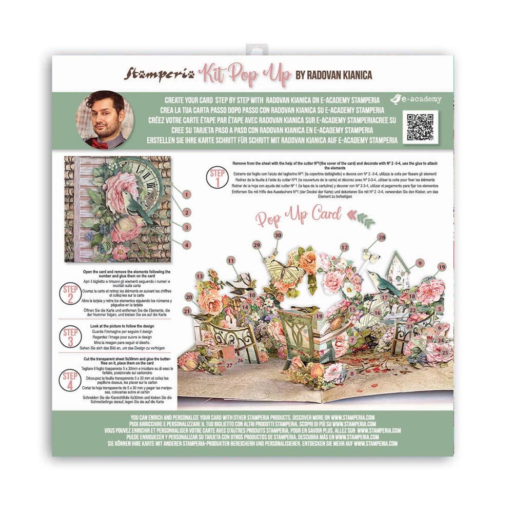 Pop up kit House of Roses Stamperia OUTLET