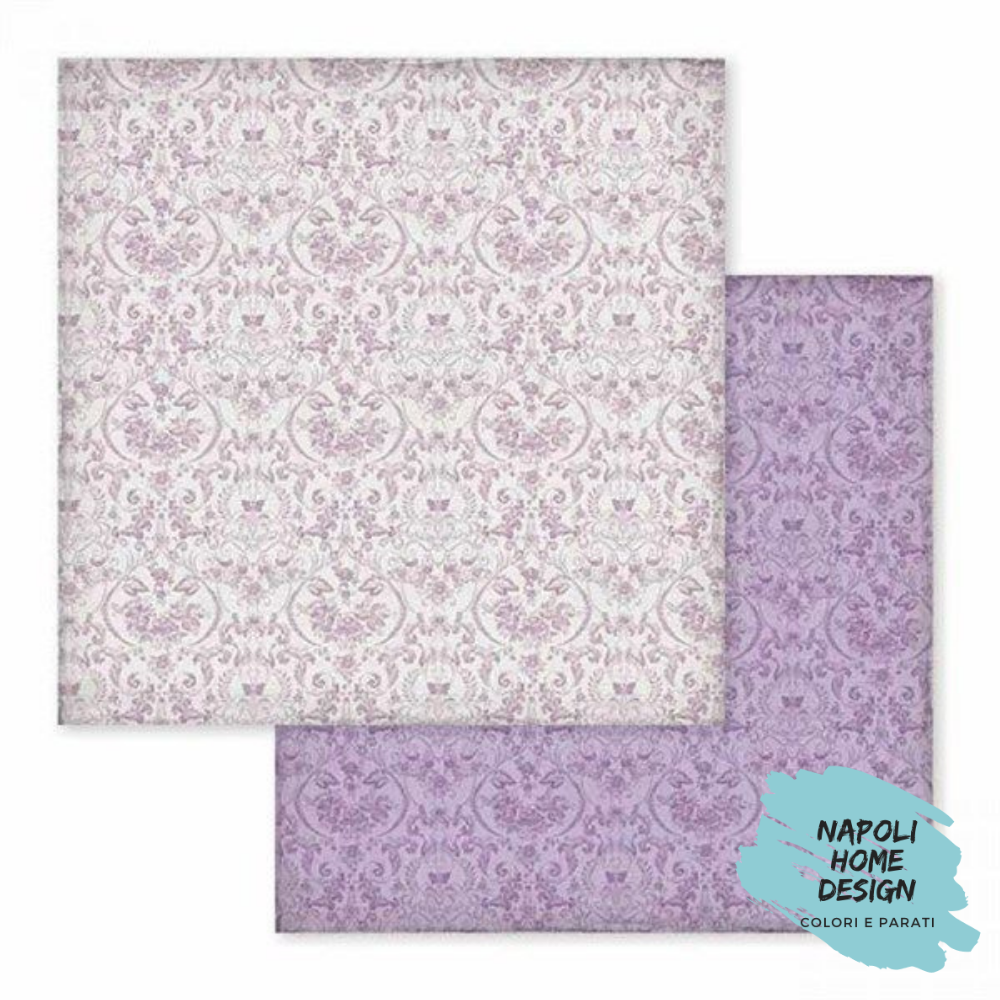 Foglio singolo Scrapbooking Double Face Provence Texture Wallpaper 30x30 cm Stamperia OUTLET