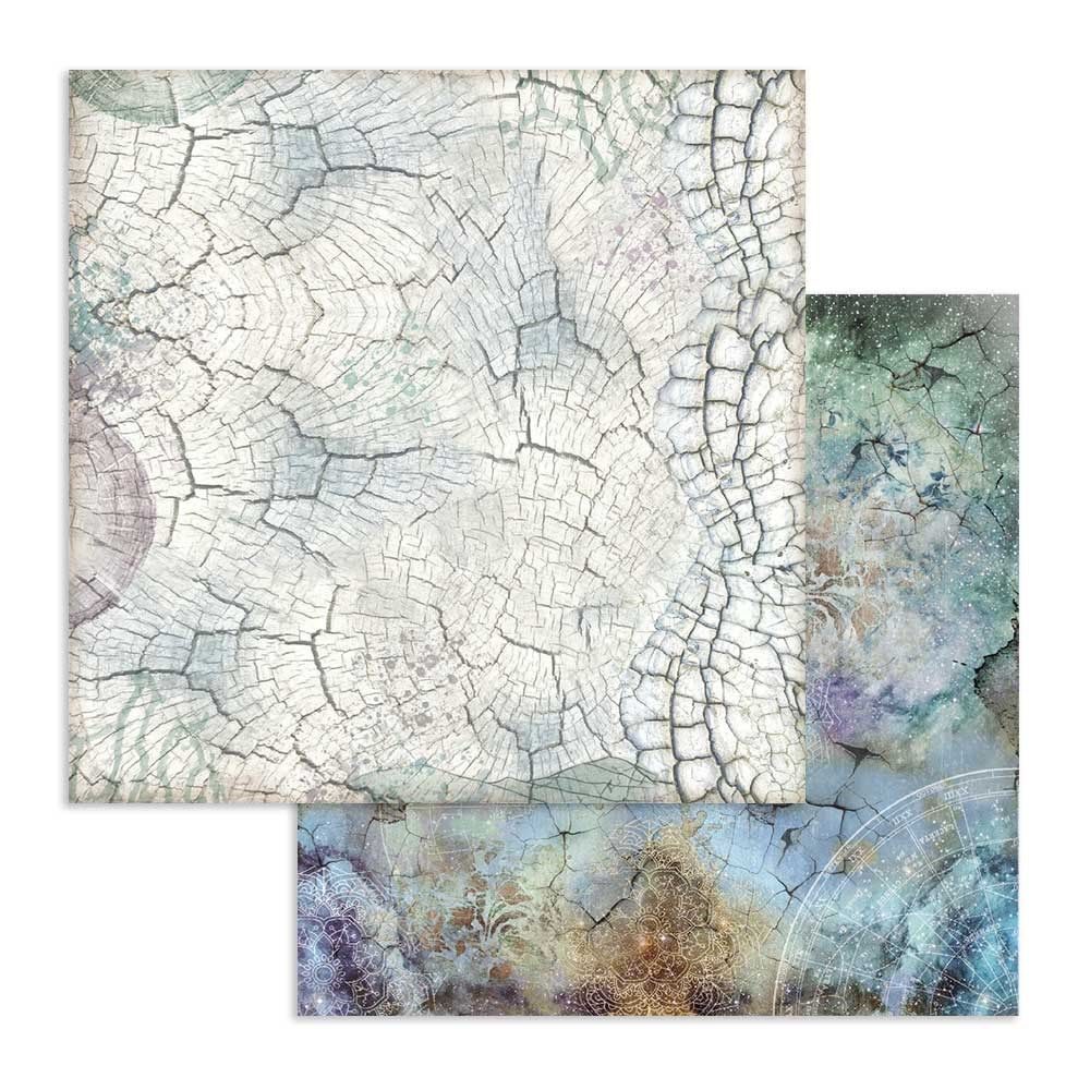 Foglio singolo Scrapbooking Double Face Cosmos Corteccia 30x30 cm Stamperia OUTLET