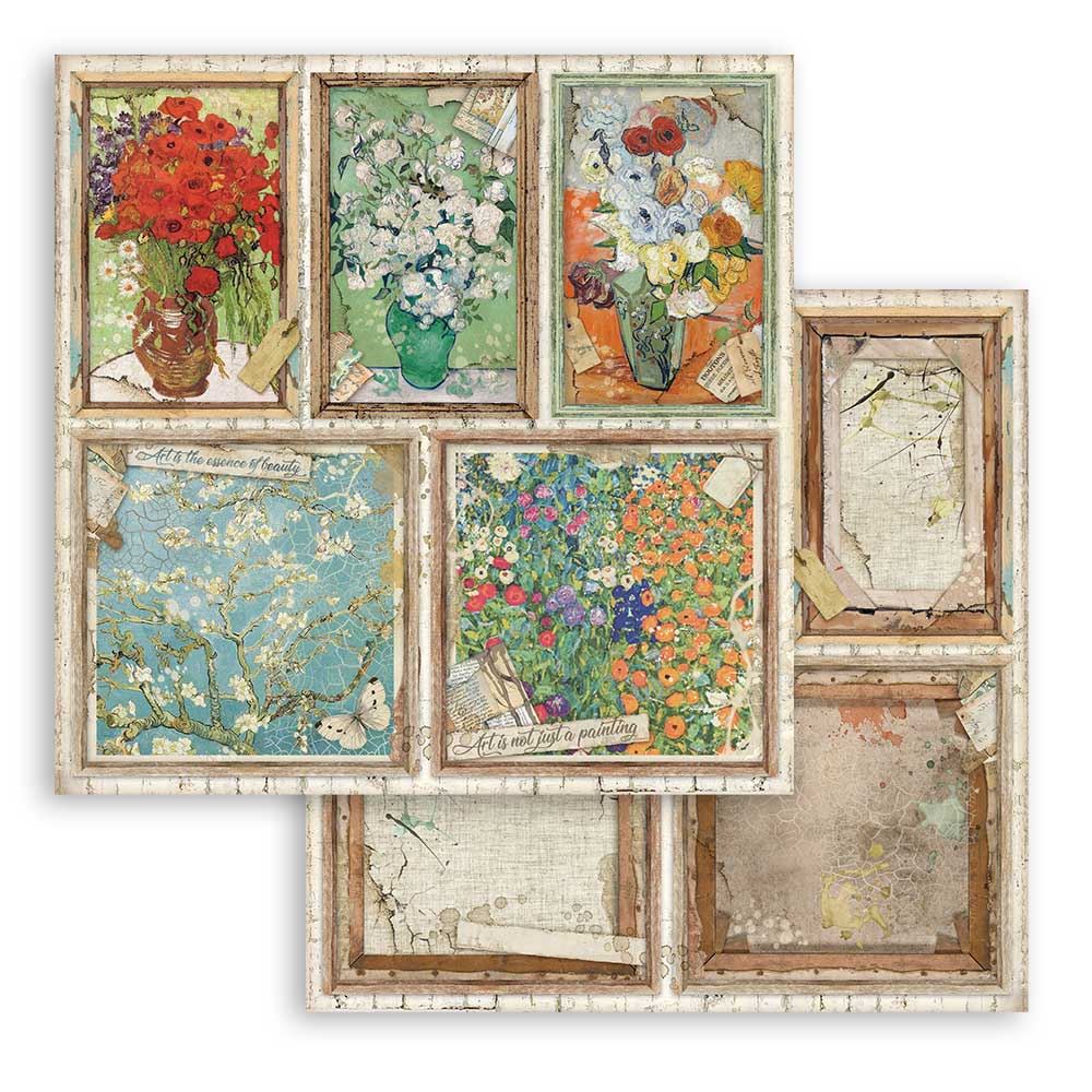 Foglio singolo Scrapbooking Double Face Atelier Cards 30x30 cm Stamperia OUTLET